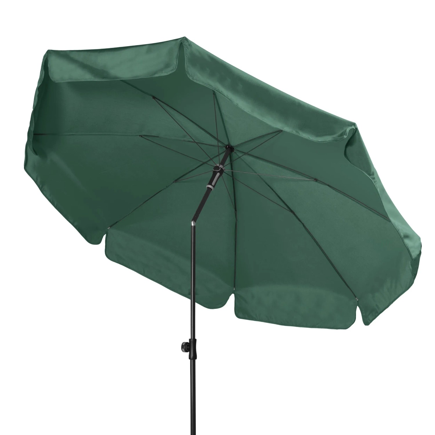 Doppler Balkonschirm Sunline, Ø 200 cm, dunkelgrün, mit Knickfunktion für optimale Beschattung.