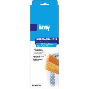 Knauf Direktabhänger für Holzlatten, 30 Stück, zur Befestigung von Holzunterkonstruktionen.