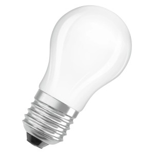 Osram LED-Leuchtmittel E27 Tropfenform, 3,4W, neutralweiß, matt.