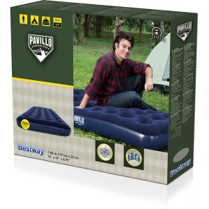 Bestway Gästebett Classic, 188x99x22cm, Camping Luftmatratze, blau, im Karton.