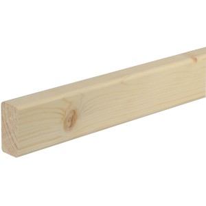 FN Neuhofer Rahmenholz Gerundet Fichte/Kiefer Astig Unbeh. 27 x 58 x 2.400 mm