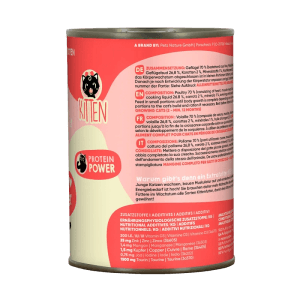 Lucky Lou Katzen-Nassfutter Kitten Geflügel, Dose mit Katzenfutter für Kätzchen.