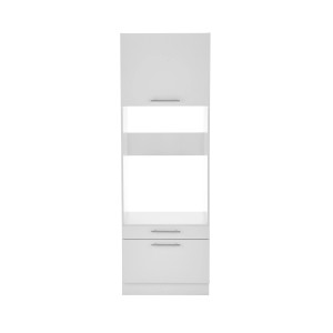 Respekta Waschmaschinenschrank Clara mit Schubladen 200x67,4x67,6 cm Weiß Matt