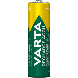 Varta Recharge Akku Power Mignon (AA) 2600 mAh, wiederaufladbare Batterie für Standardanwendungen.