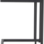 Rechteckiger, anthrazitfarbener Siena Garden Gartentisch Ramo, 33,5x40 cm, ideal für Balkon und Garten.