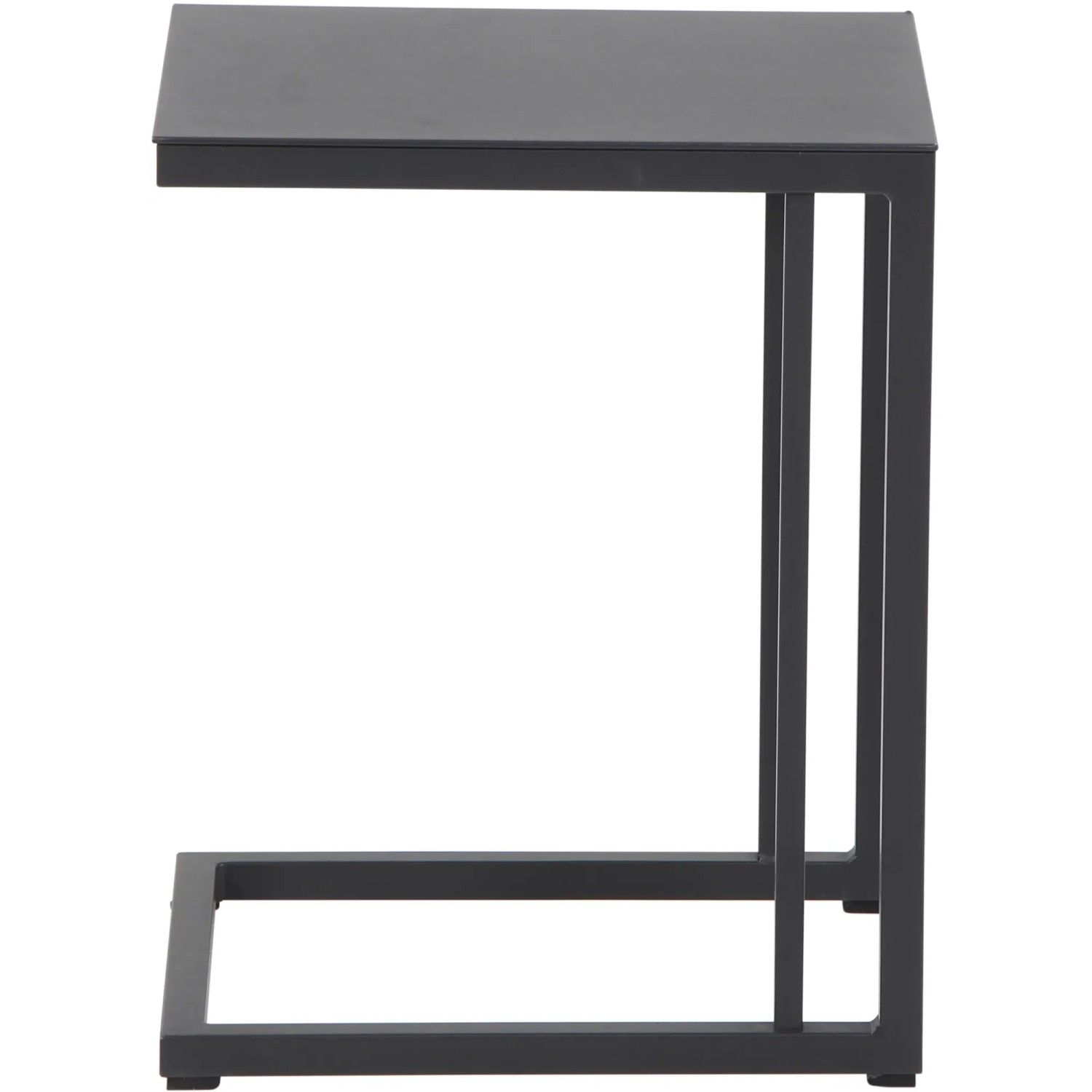 Rechteckiger, anthrazitfarbener Siena Garden Gartentisch Ramo, 33,5x40 cm, ideal für Balkon und Garten.