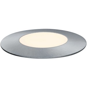 Paulmann Plug & Shine LED-Bodeneinbauleuchte Floor Mini, silberfarben, Warmweiß für Außen.