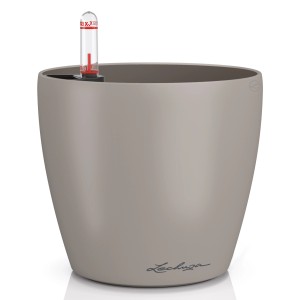 Lechuza Classico Color Pflanzgefäß, Ø 15 cm, sandbraun, mit Bewässerungssystem.