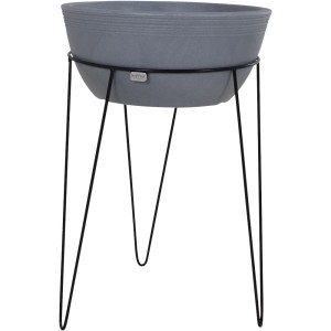 Siena Garden Pflanzenständer Riga, Ø 35 cm, 50 cm hoch, schwarz lackiert.