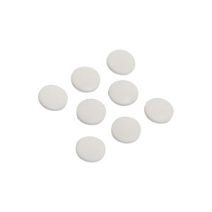 Selbstklebende Kunststoffgleiter, Ø 18 mm, für Teppichböden, 8 Stück.