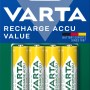 Varta Recharge Akku Value Mignon (AA), 2100 mAh, 4er-Pack