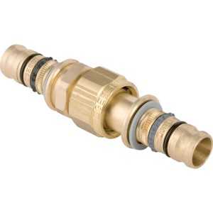 Geberit Mepla Verschraubung, Ø 16 mm, aus Rotguss für Trinkwasser- und Heizungsinstallation.