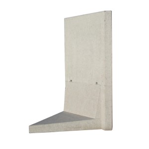 Diephaus L-Stein Ecke bewehrt Grau, 90 Grad, 180x100x100x8 cm, 2-teilig für Mauersysteme.