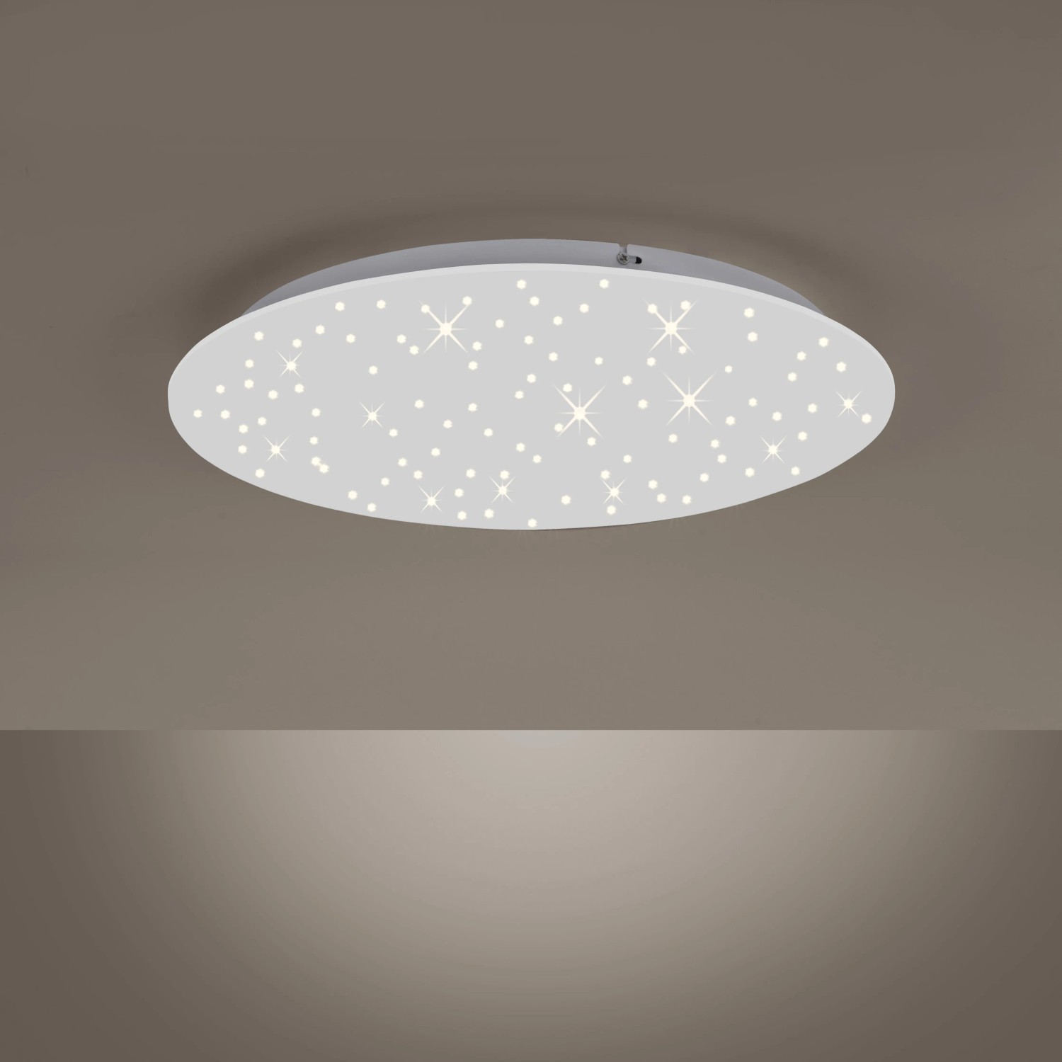 Weiße LED-Deckenleuchte Sternenhimmel (48x48cm) von Just Light für stimmungsvolle Beleuchtung.