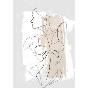 Pro Art Dekopanel Female Abstract Line Art I 40 cm x 30 cm
