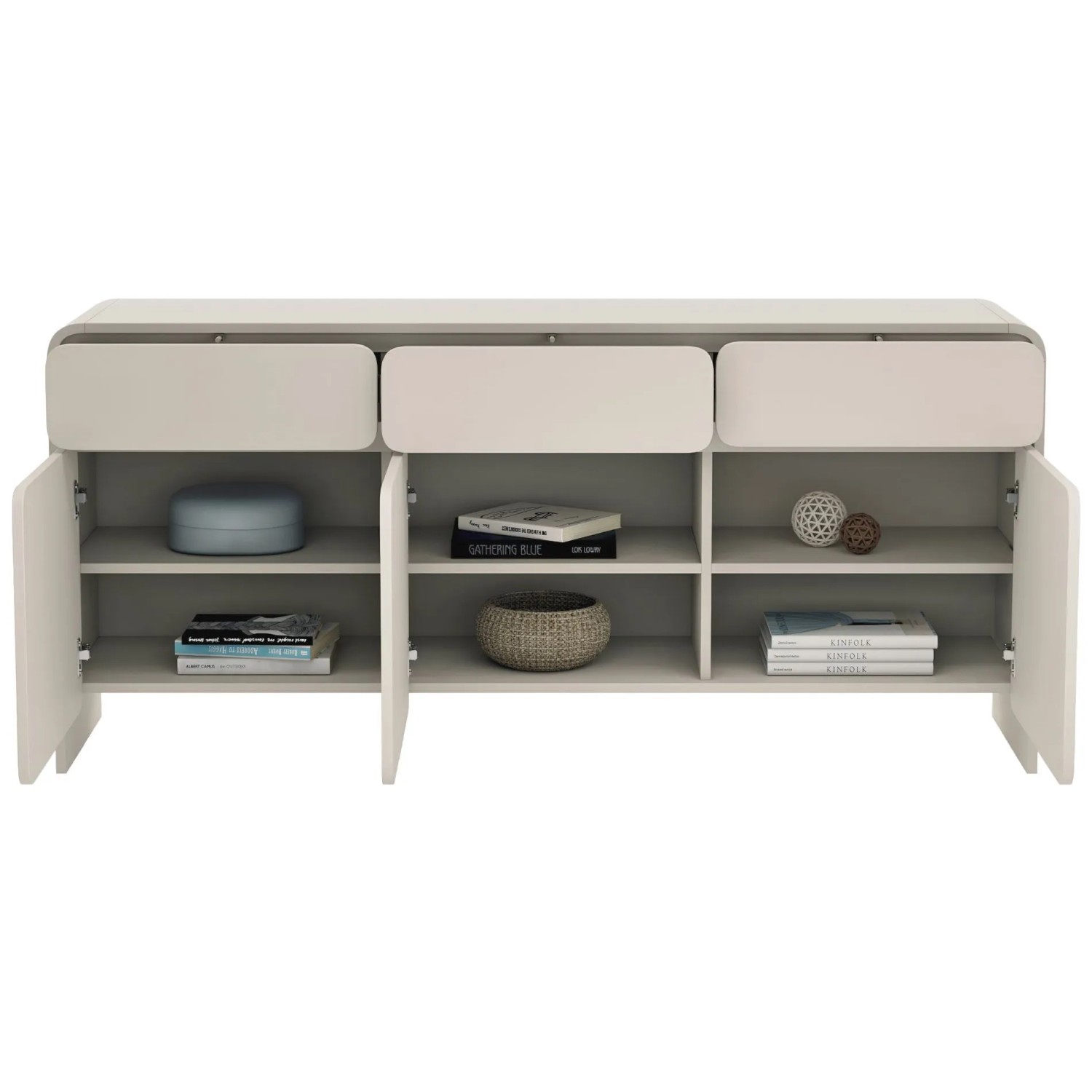 Selsey Sideboard Lummo Dreitürig mit Drei Schubladen 156 cm Kaschmir_4
