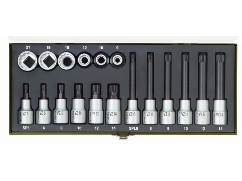 18er Nuss Proxxon Vielzahn Nuss Aussen XZN18 18mm Antrieb 12,5mm