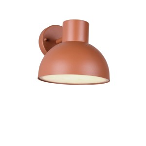 Trio LED-Wandleuchte Elbe in Apricot, Außenleuchte mit Retro-Design für Fassaden.