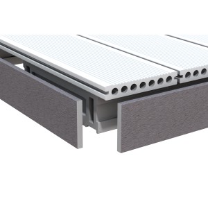 Dreamdeck Abschlussleiste WPC Anthrazit 1cm x 8cm x 200cm