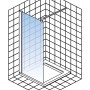 Schulte Walk In Duschkabine Garant 2.0, 90x200cm, Dekor Dezent. Barrierefreie Duschwand aus Glas.