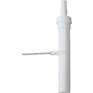 Weißes Verstellrohr (Ø 40 mm x 305 mm) aus Kunststoff zur Siphonverlängerung.