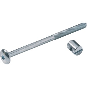 Hettich Verbindungsschraube M6 x 100 mm mit Kloben (4 Stk.) für Möbelausstattung.