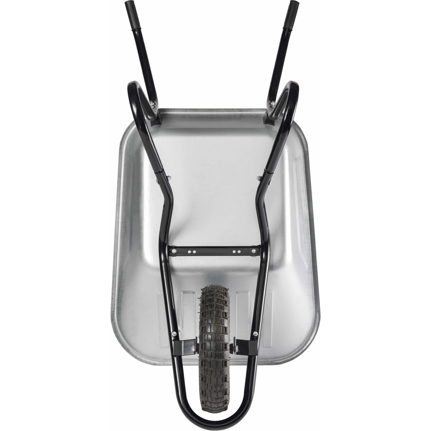 Haemmerlin BiBox One Schubkarre, 90 l, verzinkte Mulde, Luftrad. Ideal für Bauarbeiten.