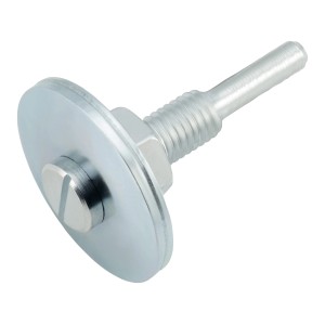 LUX Aufspanndorn 10 mm M8 für Schleif- und Polierscheiben, Detailansicht.