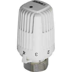 Weißer Herz Thermostatkopf H M30 x 1,5 mm für Heizkörper-Installation.