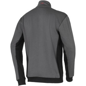 Kübler Pulse Handcraft Troyer in Anthrazit/Schwarz, Gr. 3XL, Rückansicht. Arbeitskleidung mit Reißverschluss.