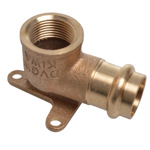 Kirchhoff RG-Wandscheibe, 15mm x 18,7mm, Rotguss, für Pressfittings.
