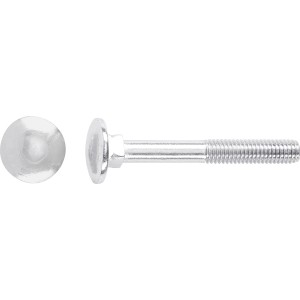 Schlossschraube M8 x 30 mm, Stahl, Vollgewinde, 50er-Pack für robuste Konstruktionen.