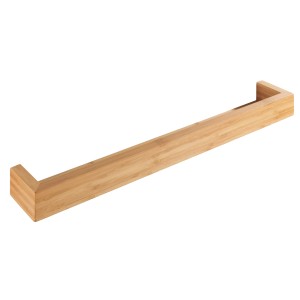 Wenko Wandablage Bambusa, 60 cm, aus hellem Bambus für Bad-Utensilien und Deko.
