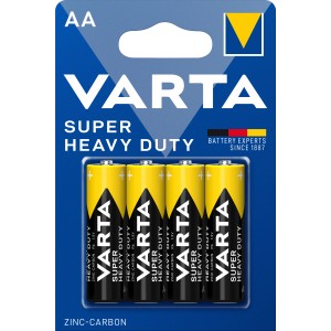 Varta Superlife Mignon AA Batterien, 4er-Pack, zuverlässige Energie für Geräte.