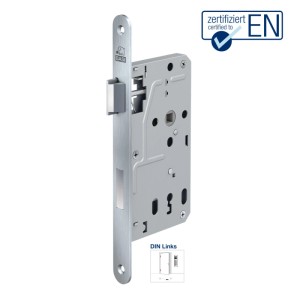 Basi Zimmertürschloss ES 927 BB DIN Links, Edelstahl, 2er Set für Innentüren.