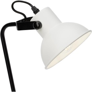 Weiße Brilliant Tischlampe Ester E14, 35,5 cm, für Schreibtisch oder Nachttisch.