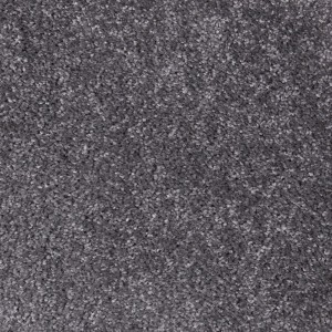 Grauer Teppichboden Rom als Meterware, 400 cm breit, aus pflegeleichtem Polypropylen.