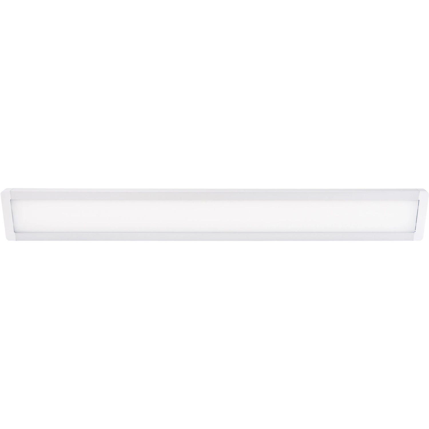 REV Ritter LED-Deckenleuchte Flaxx, 114cm, silberne Büroleuchte.