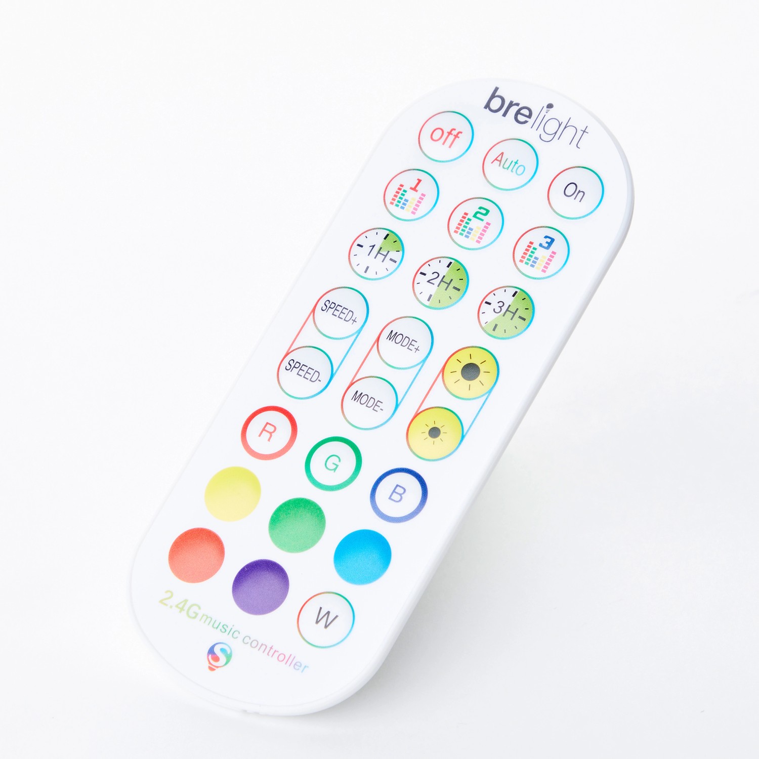 Fernbedienung für Brilliant LED-Tischleuchte Neele mit RGB + CCT Funktion.