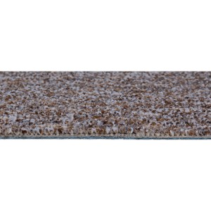 Detailaufnahme: Andiamo Teppichboden Antwerpen dunkelbeige, Meterware mit Textur.