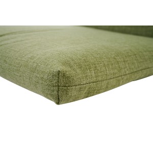 Siena Garden Sitzkissen Comfort, 46x46x7 cm, Olive. Bequemes Kissen mit Bindebändern.