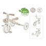 Globber Learning Trike 2in1 Plus in Taupe. Kinder Dreirad und Laufrad mit höhenverstellbarem Sitz und Korb.