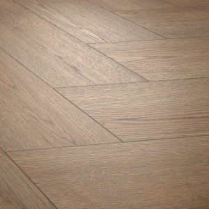 Egger NatureSense Laminat in Braun, Fischgrätmuster. Laminatboden für Wohnräume.