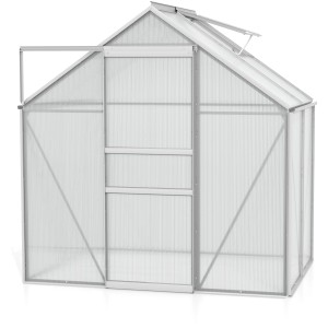 Vitavia Gewächshaus Venus 2500 mit Alu-Rahmen, 2,5 m² Fläche und Schiebetür.