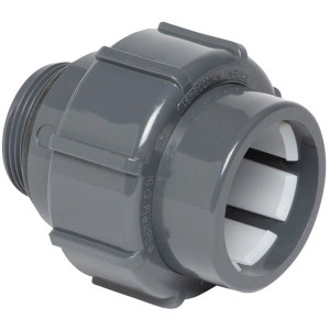 Steinbach PVC Übergangsverschraubung AG für PVC-Kleber, Pool Installation.