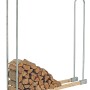 Brennholzstapelhalter, 150 cm, Metallbügel zur Kaminholz Lagerung im Aussenbereich.