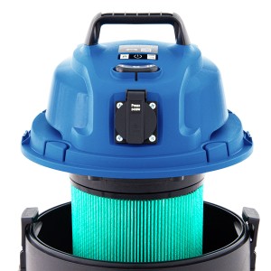 Blauer Hyundai Nass-Trockensauger VCWD1220E mit 20l Tank und HEPA-Filter.