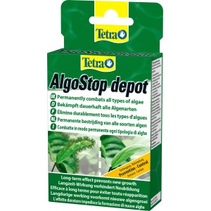 Tetra AlgoStop Depot Algenmittel, 12 Tabletten zur Algenbekämpfung im Süßwasseraquarium.