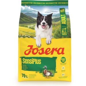 Josera Hunde-Trockenfutter Adult SensiPlus mit Ente, 3 kg Packung.