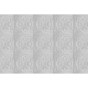 Fototapete Stuck Ornamente Barock Weiß 4,00 m x 2,70 m FSC®